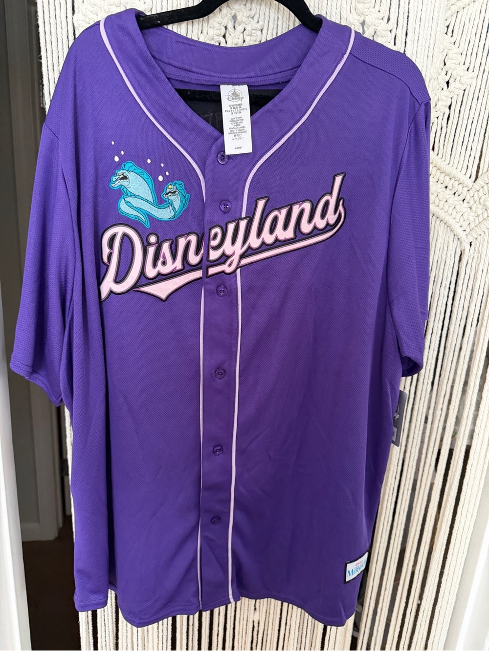 NWT Disney villain baseball jersey little mermaid Ursula XXL